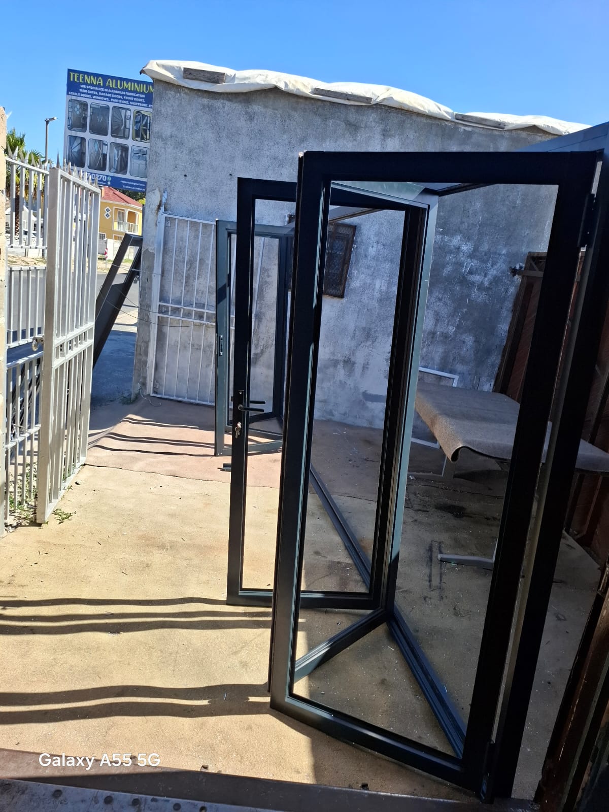 Aluminium balustrade and glass enclosure by Teena Aluminum Cape Town